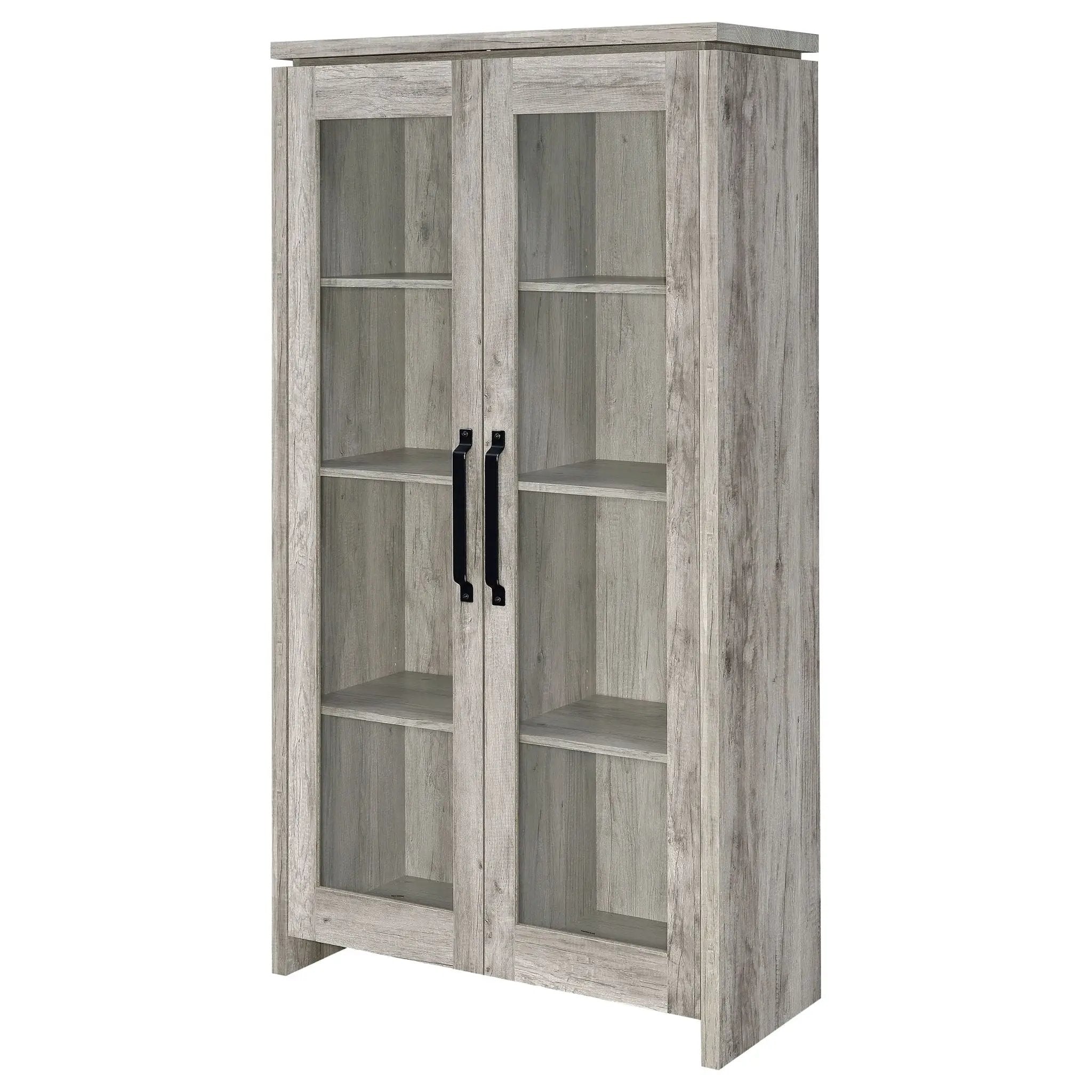 Myerson - 2 Door Tall Cabinet - Gray by HouseOfZazla