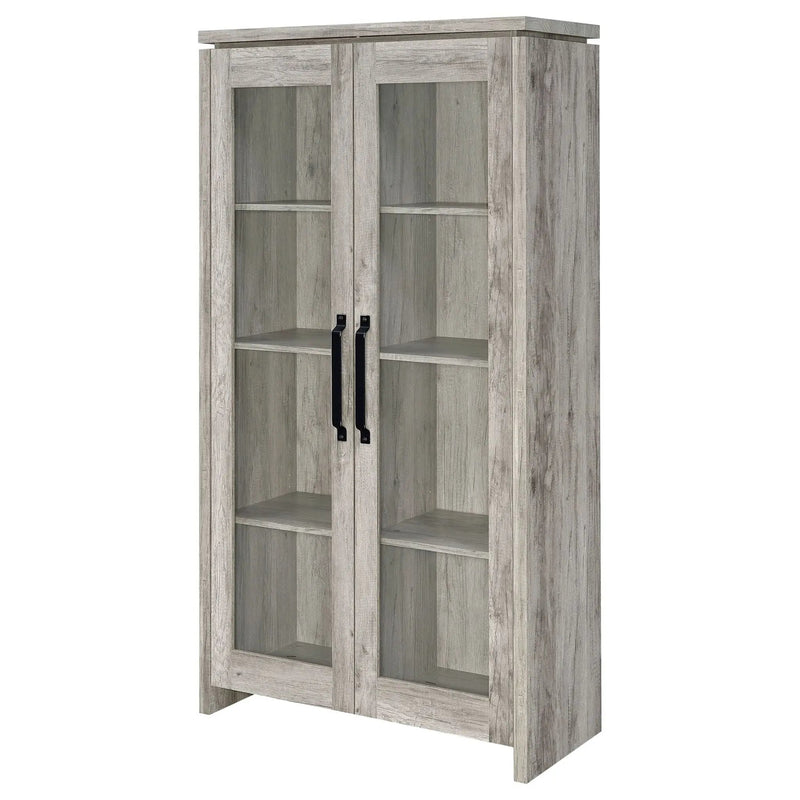 Myerson - 2 Door Tall Cabinet - Gray by HouseOfZazla