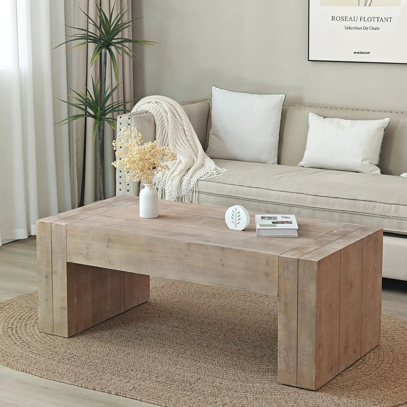 Minimalist Rectangular Center Table For Living Room by Unique Piece Furniture