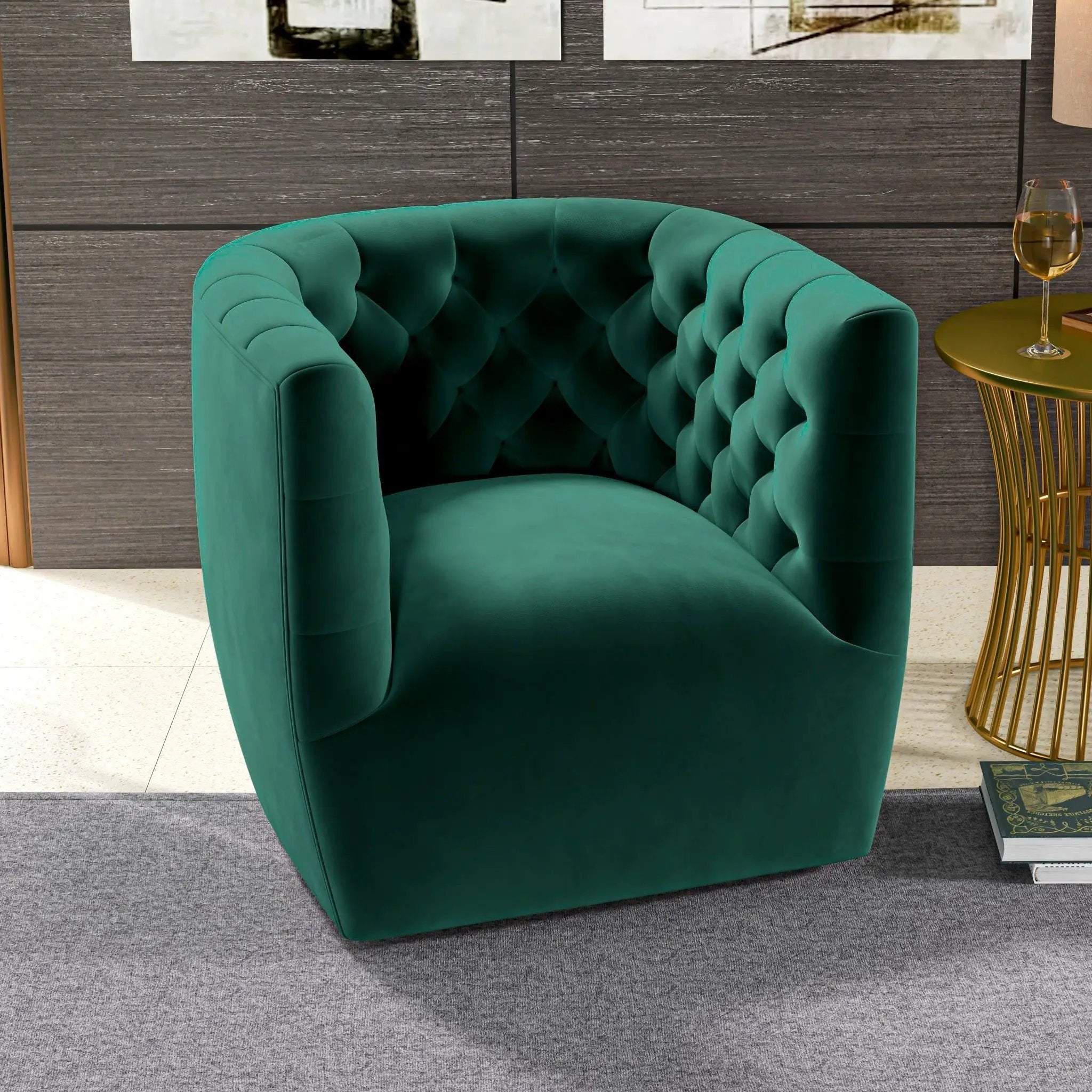Delaney - Ergonomic Design Swivel Chair by HouseOfZazla