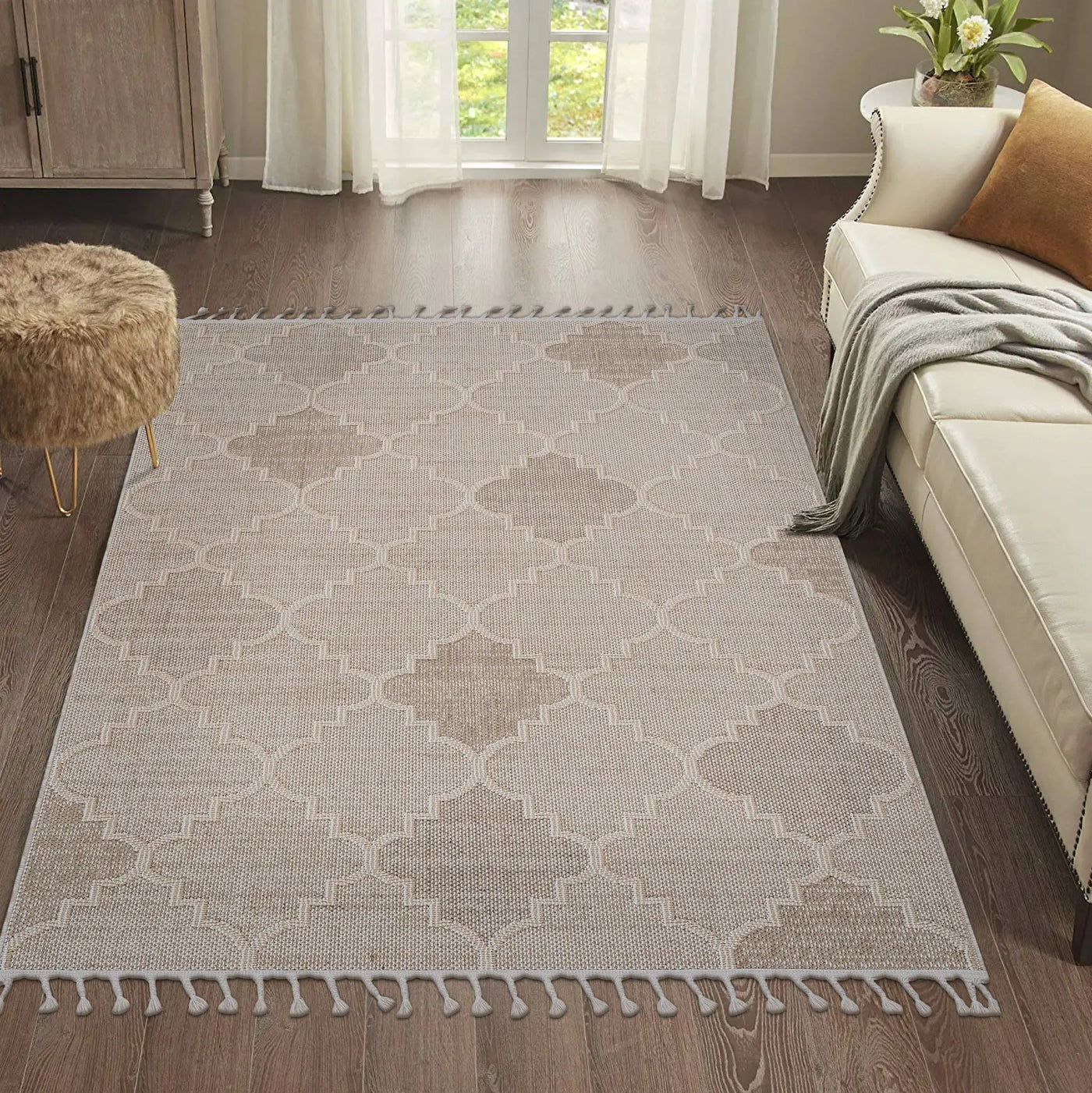 Guros - Indoor / Outdoor Trellis Area Rug by Unique Piece Furniture