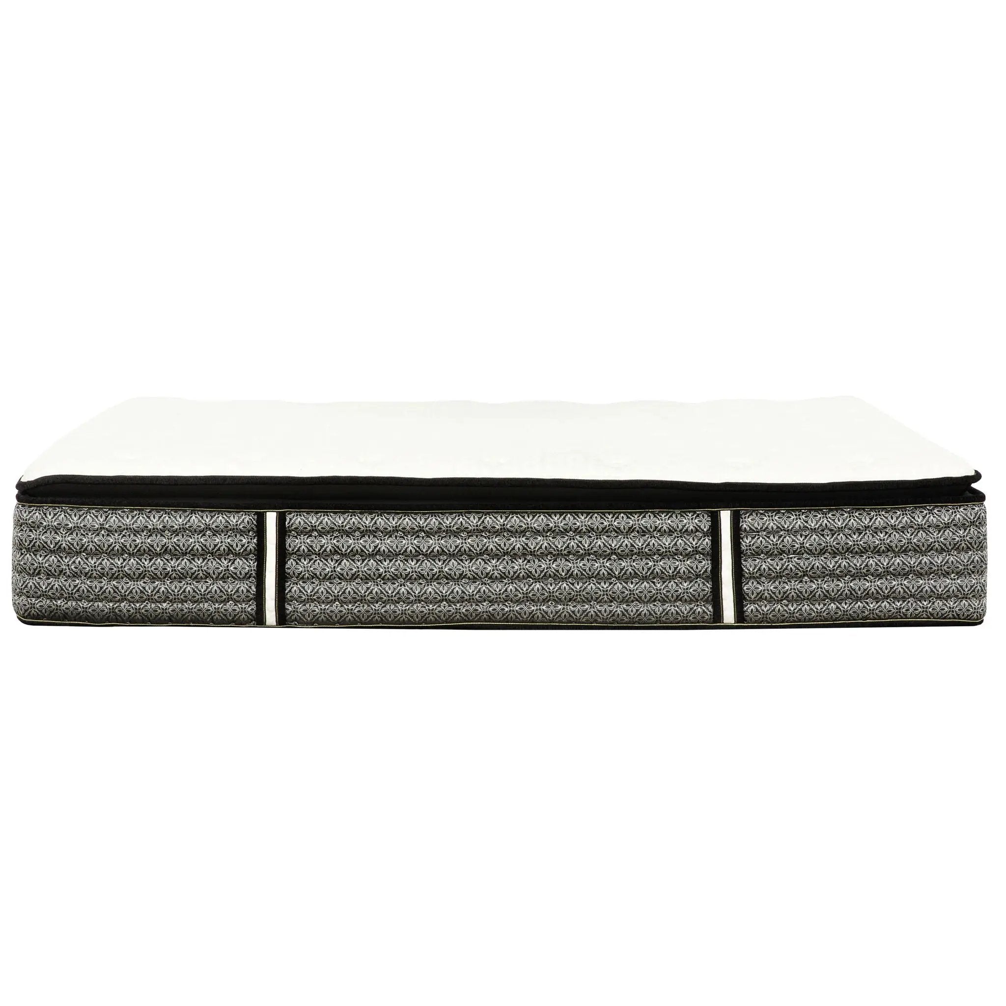 14" Premium Hybrid Mattress In A Box Plush Gel Memory Foam Top With Cooling Technology - Gray / White - Queen by Unique Piece Furniture