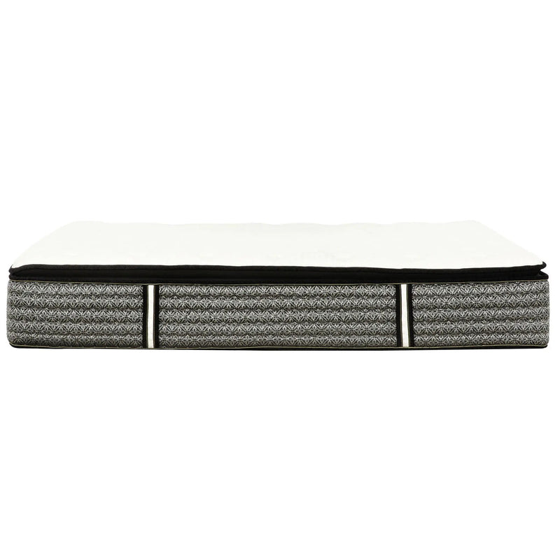 14" Premium Hybrid Mattress In A Box Plush Gel Memory Foam Top With Cooling Technology - Gray / White - Queen by Unique Piece Furniture