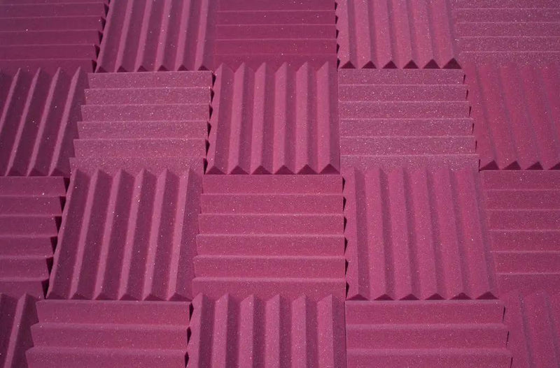 Easy Mount Acoustic Foam Kit - 12x12x2" Acoustic Foam Panels With Adhesive - Wedge Style - 4 Pack by SoundAssured