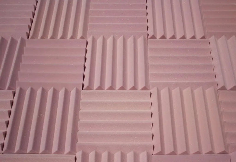 Easy Mount Acoustic Foam Kit - 12x12x2" Acoustic Foam Panels With Adhesive - Wedge Style - 4 Pack by SoundAssured