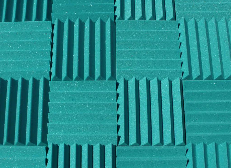 Easy Mount Acoustic Foam Kit - 12x12x2" Acoustic Foam Panels With Adhesive - Wedge Style - 4 Pack by SoundAssured