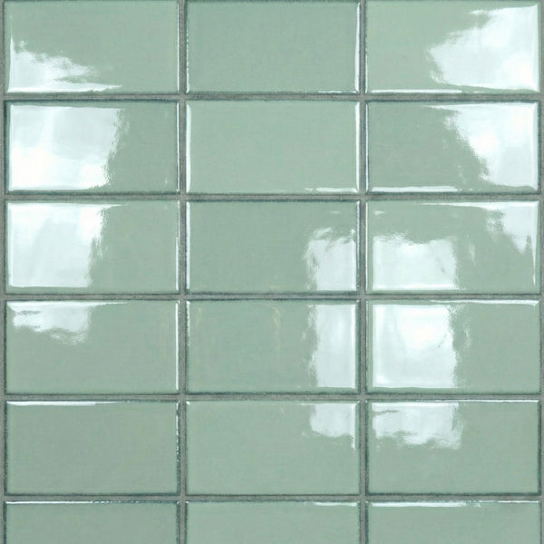 Acquamarina Glossy Ceramic Tiles 4x8