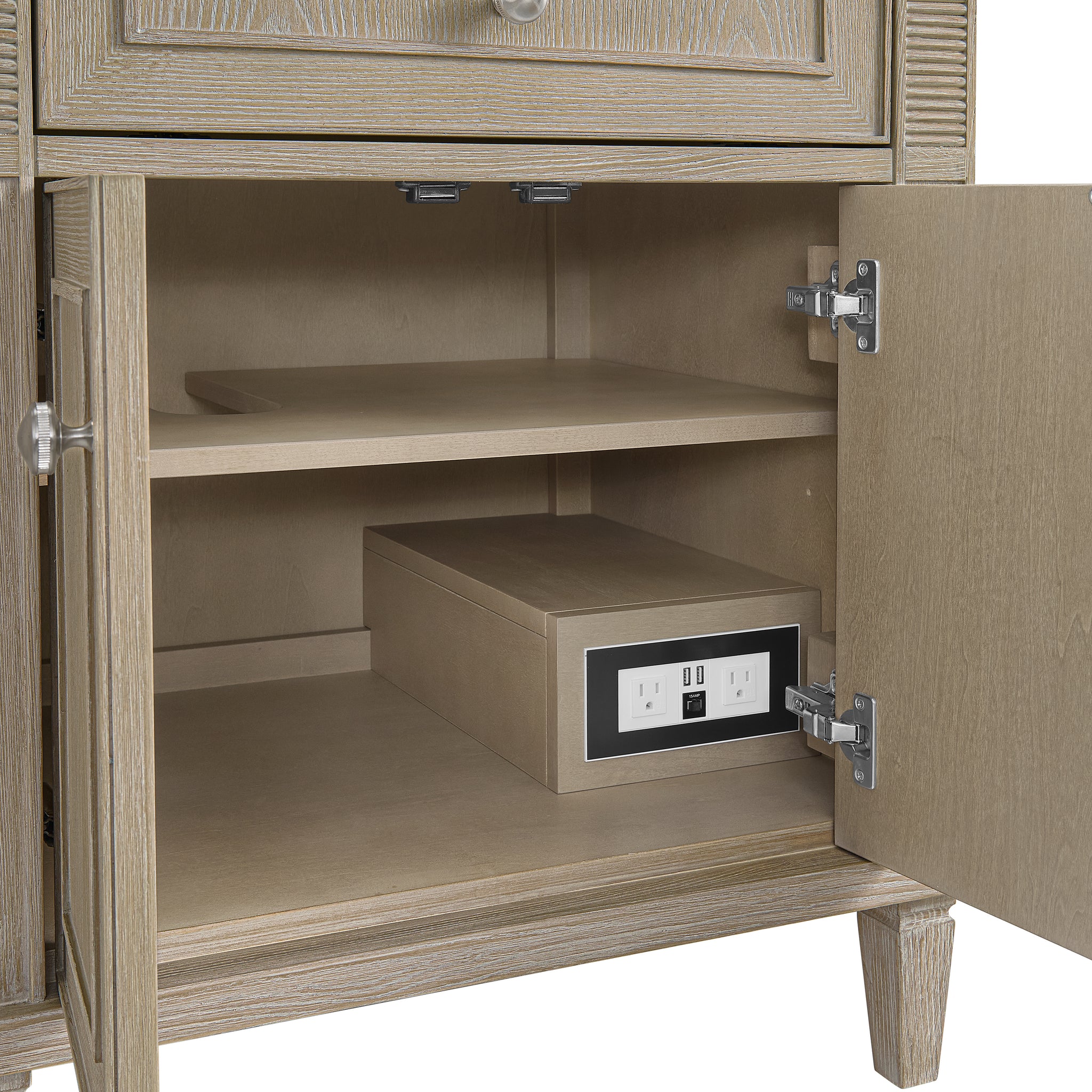 James Martin Lorelai 72" Double Bathroom Vanity, Whitewashed Oak, view 20