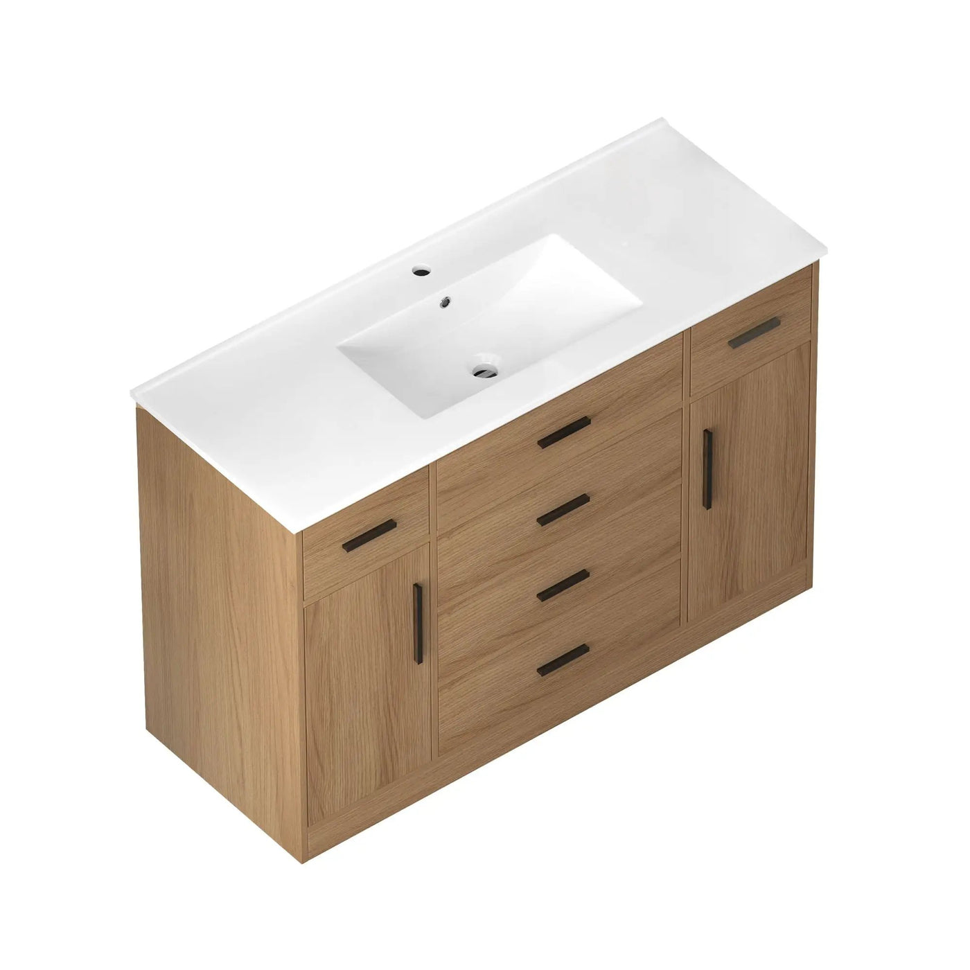 Bathroom Vanity With Abundant Storage 2 Soft Close Doors And 6 Drawers by HouseOfZazla