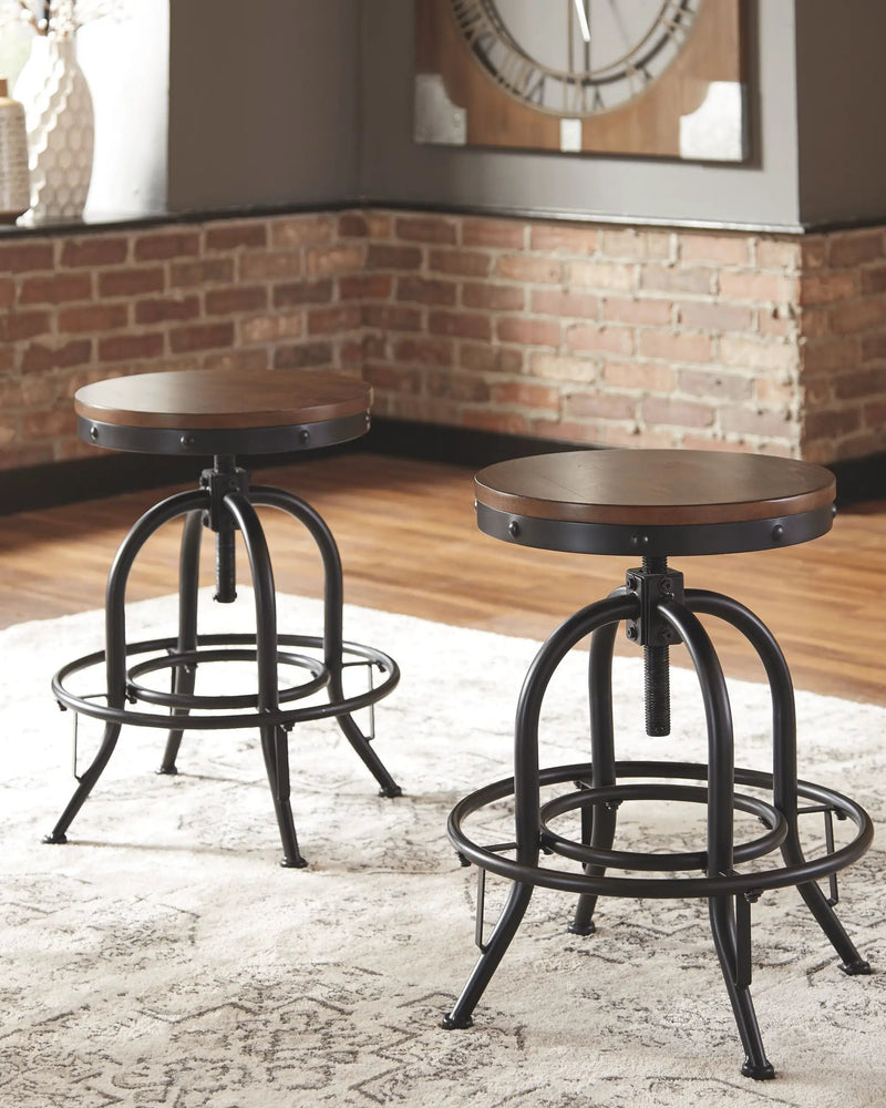Valebeck - Swivel Barstool (Set of 2) by Unique Piece Furniture