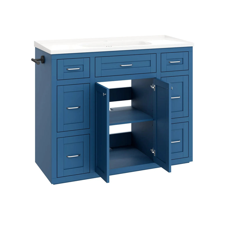 Navy Blue 48" Bathroom Vanity by HouseOfZazla