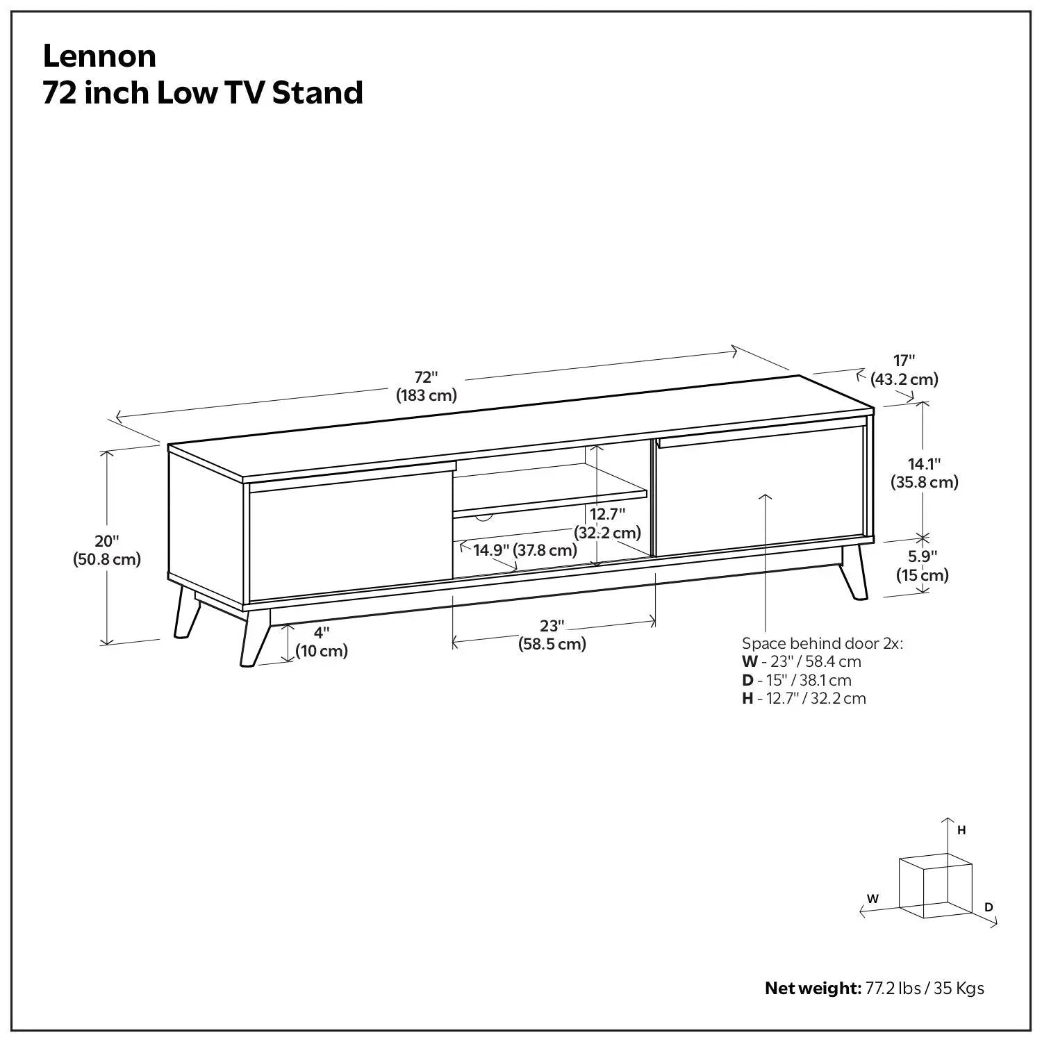 Lennon - Handcrafted Low TV Stand by Unique Piece Furniture