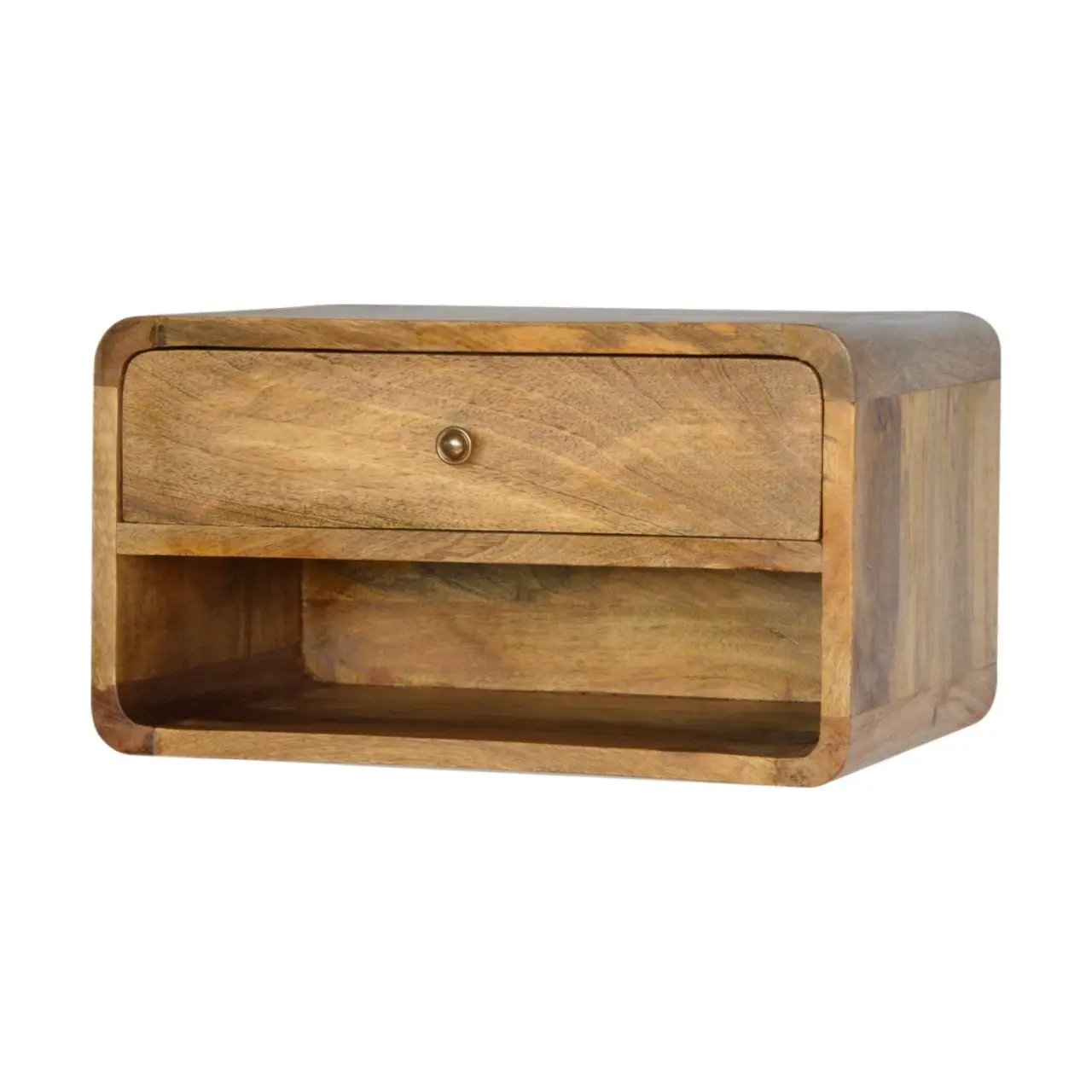 Curve Upper Slot Floating Nightstand by Unique Piece Furniture