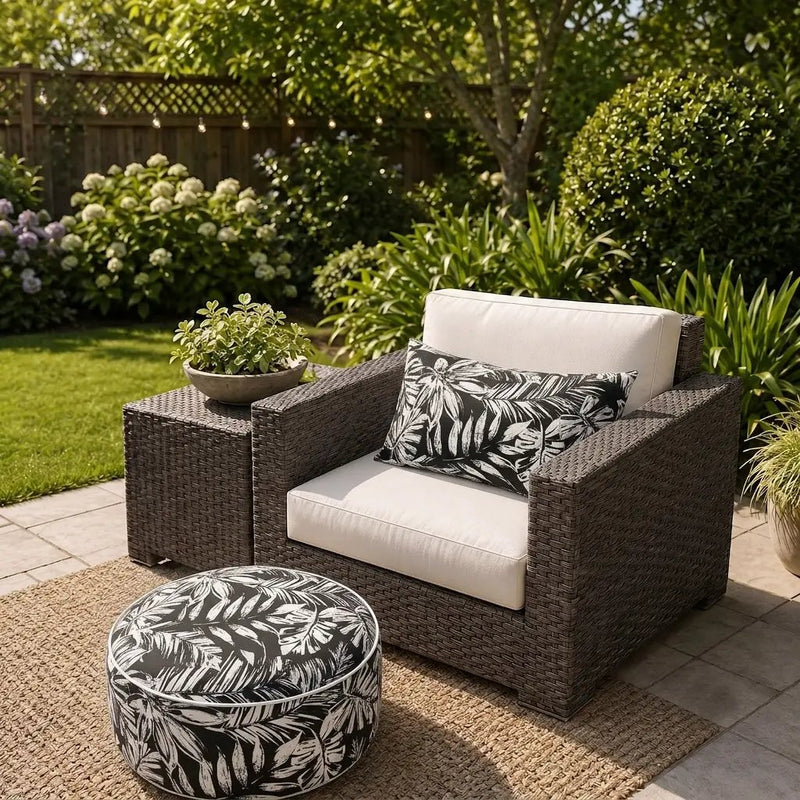 2 Pack Outdoor Lumbar Pillow with Inserts by HouseOfZazla
