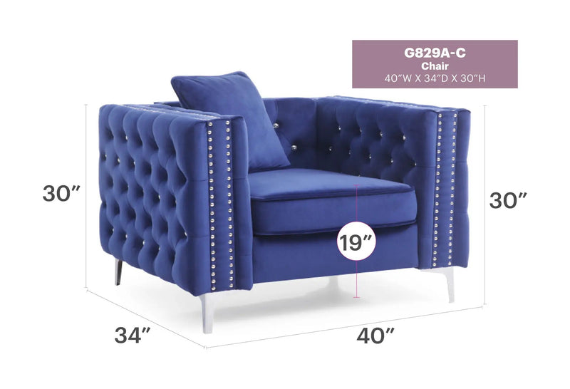Tufted Design Chair by HouseOfZazla
