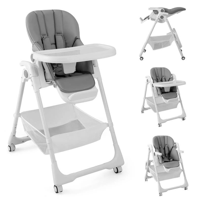 Convertible Infant Dining Chair with 5 Backrest and 3 Footrest Positions by DirectDeals