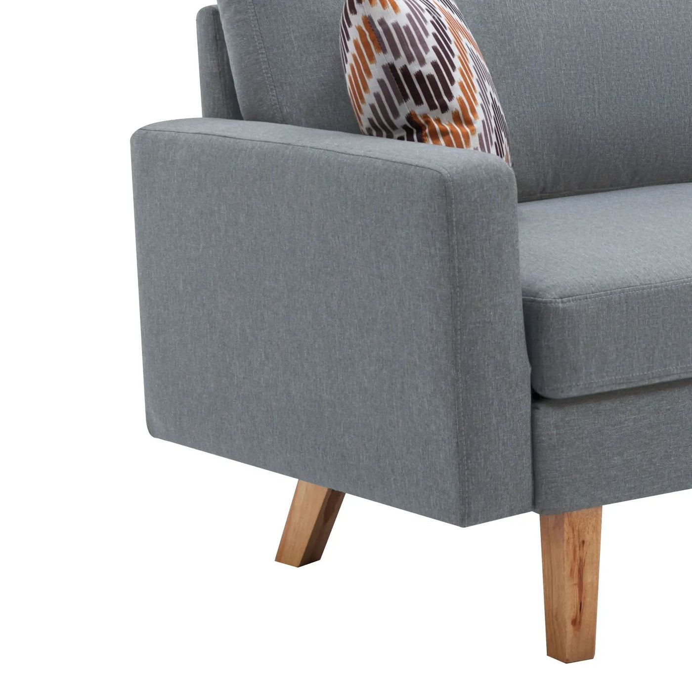 Bahamas - Minimalistic Sofa With 2 Throw Pillows by Unique Piece Furniture