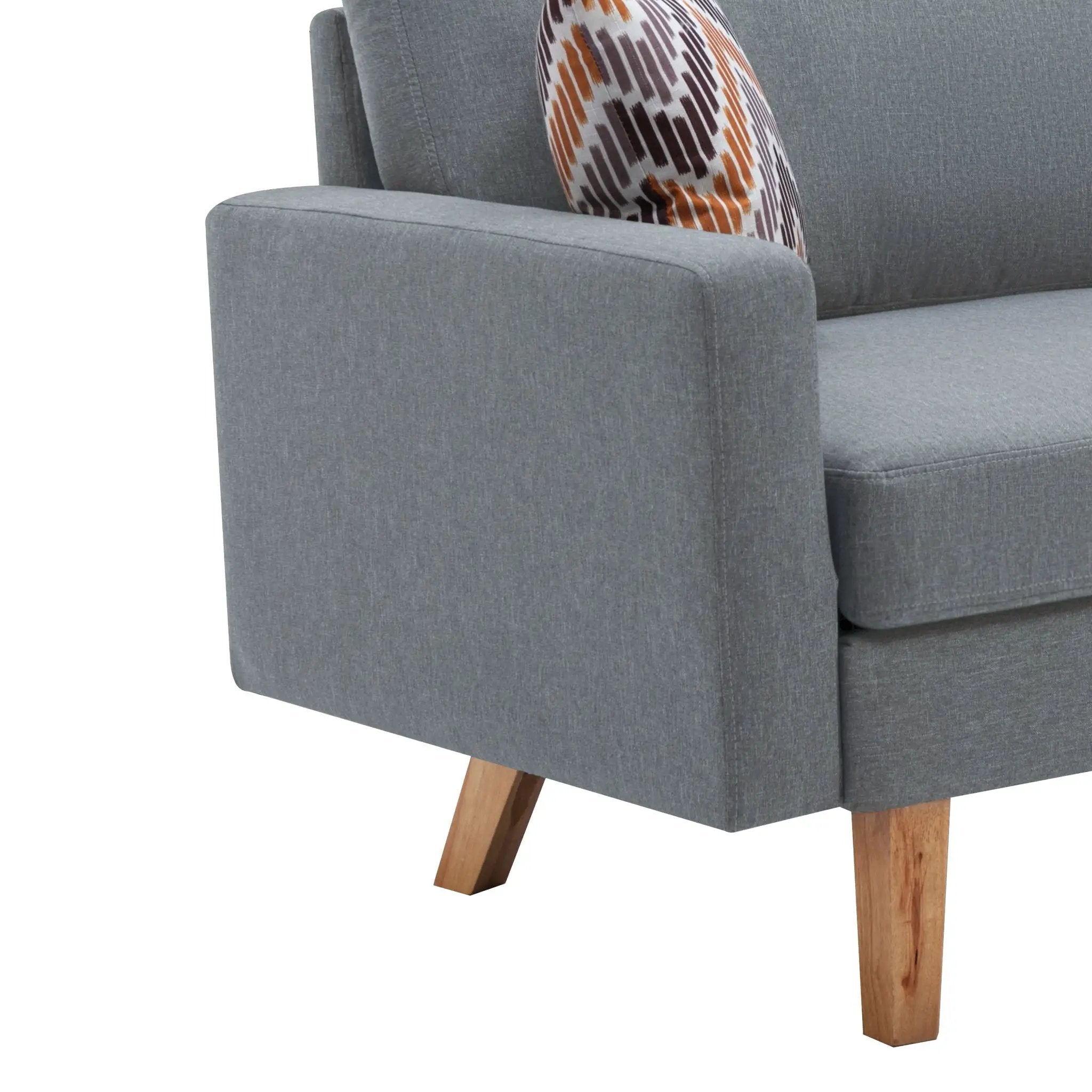 Bahamas - Minimalistic Sofa With 2 Throw Pillows by Unique Piece Furniture