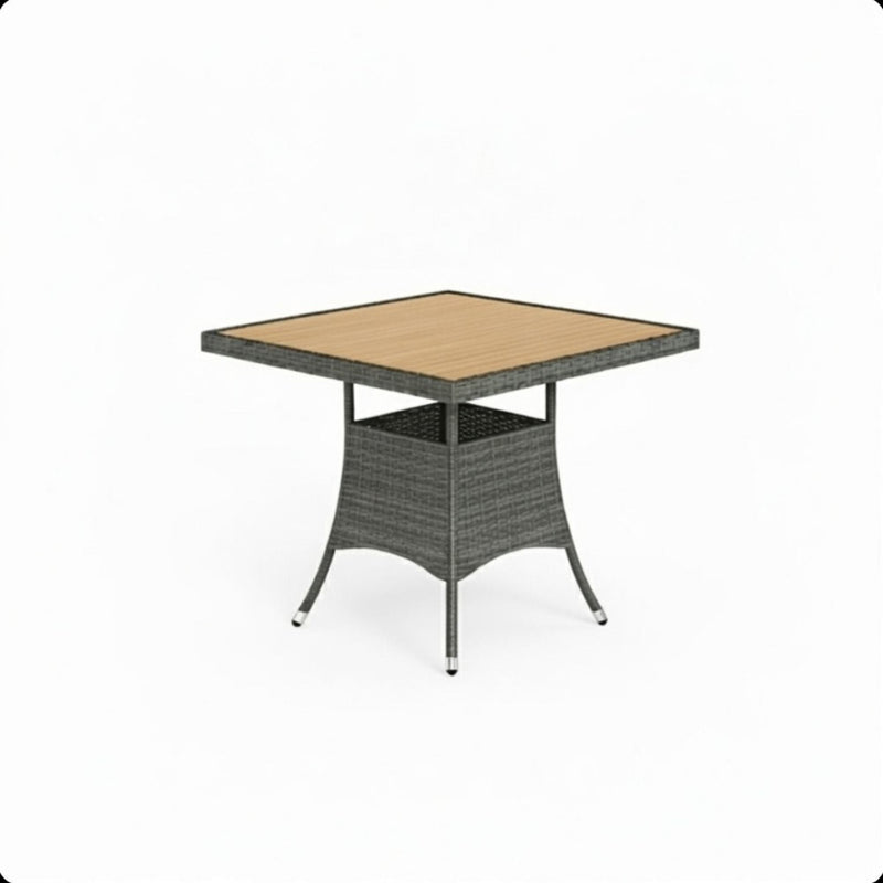 All-Weather Square Rattan Patio Dining Table by HouseOfZazla