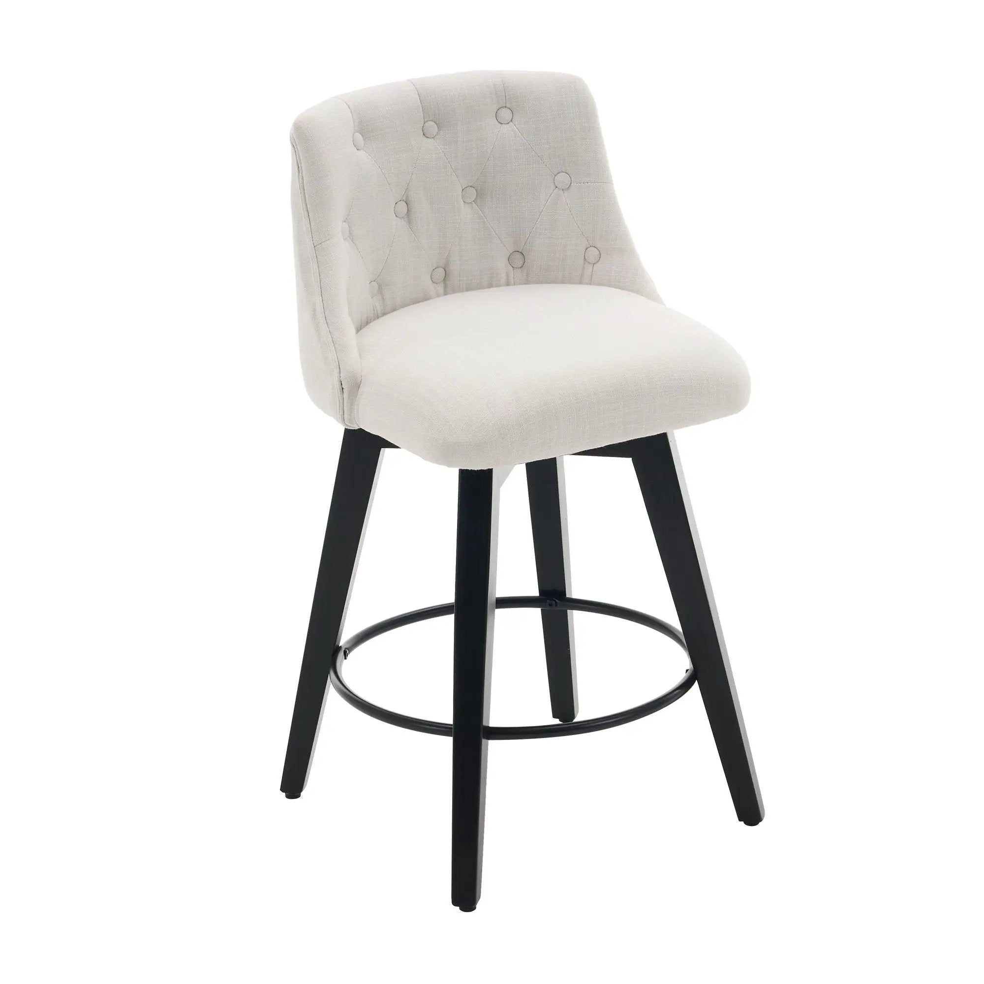 Swivel Bar Stools & Button Tufted Back (Set of 2) by HouseOfZazla
