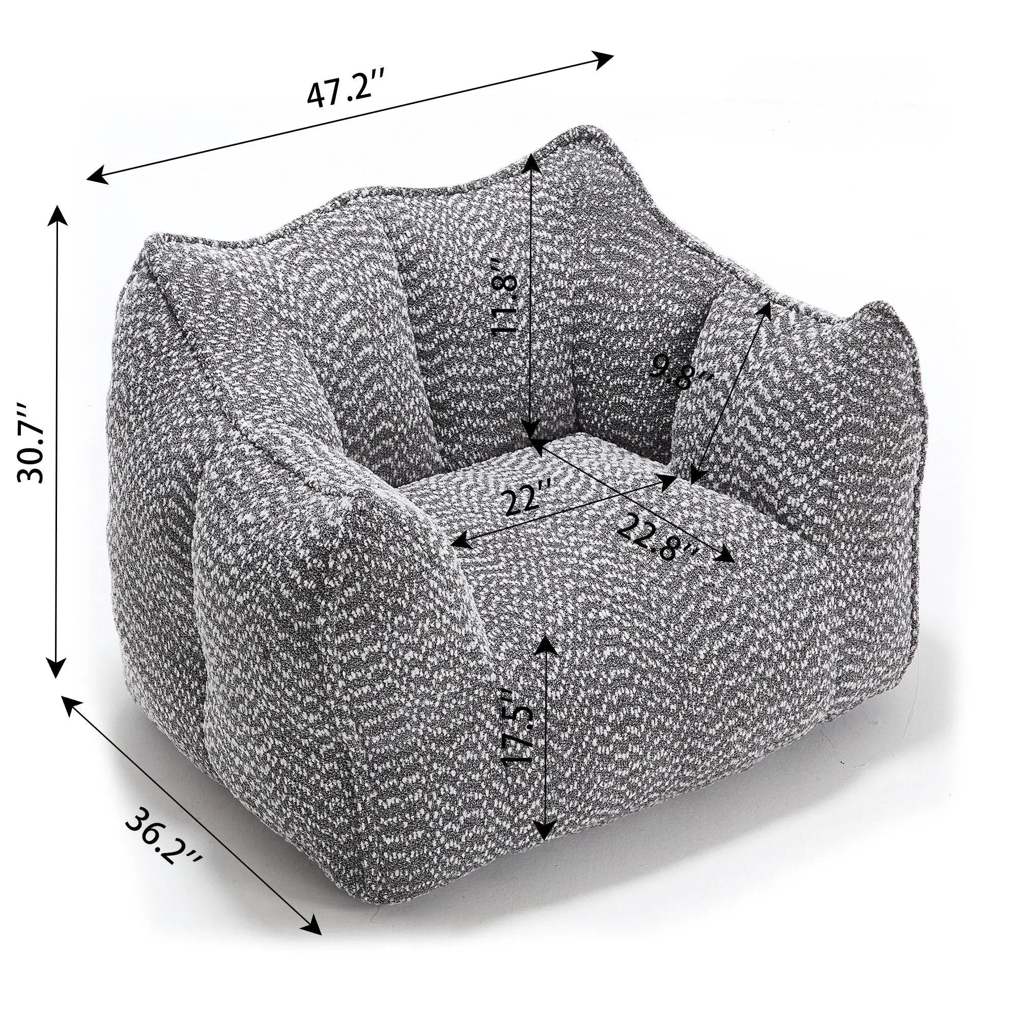 Comfortable Chenille Sofa Chairs With Highly Resilient Foam by HouseOfZazla