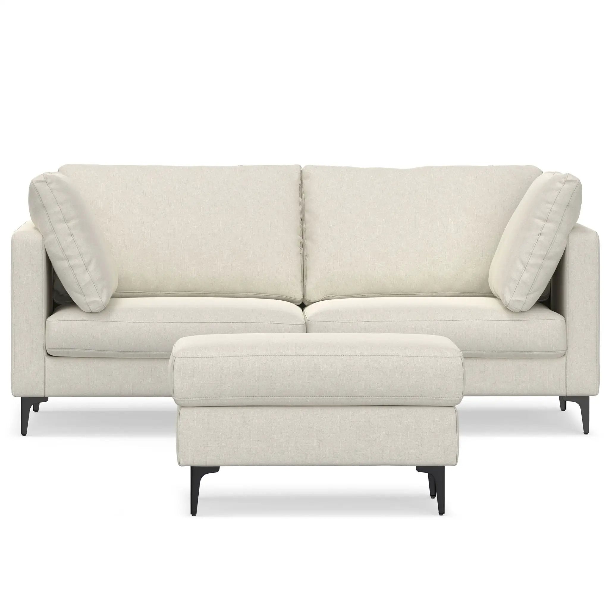 Ava - Mid Century Sofa With Ottoman Set by Unique Piece Furniture