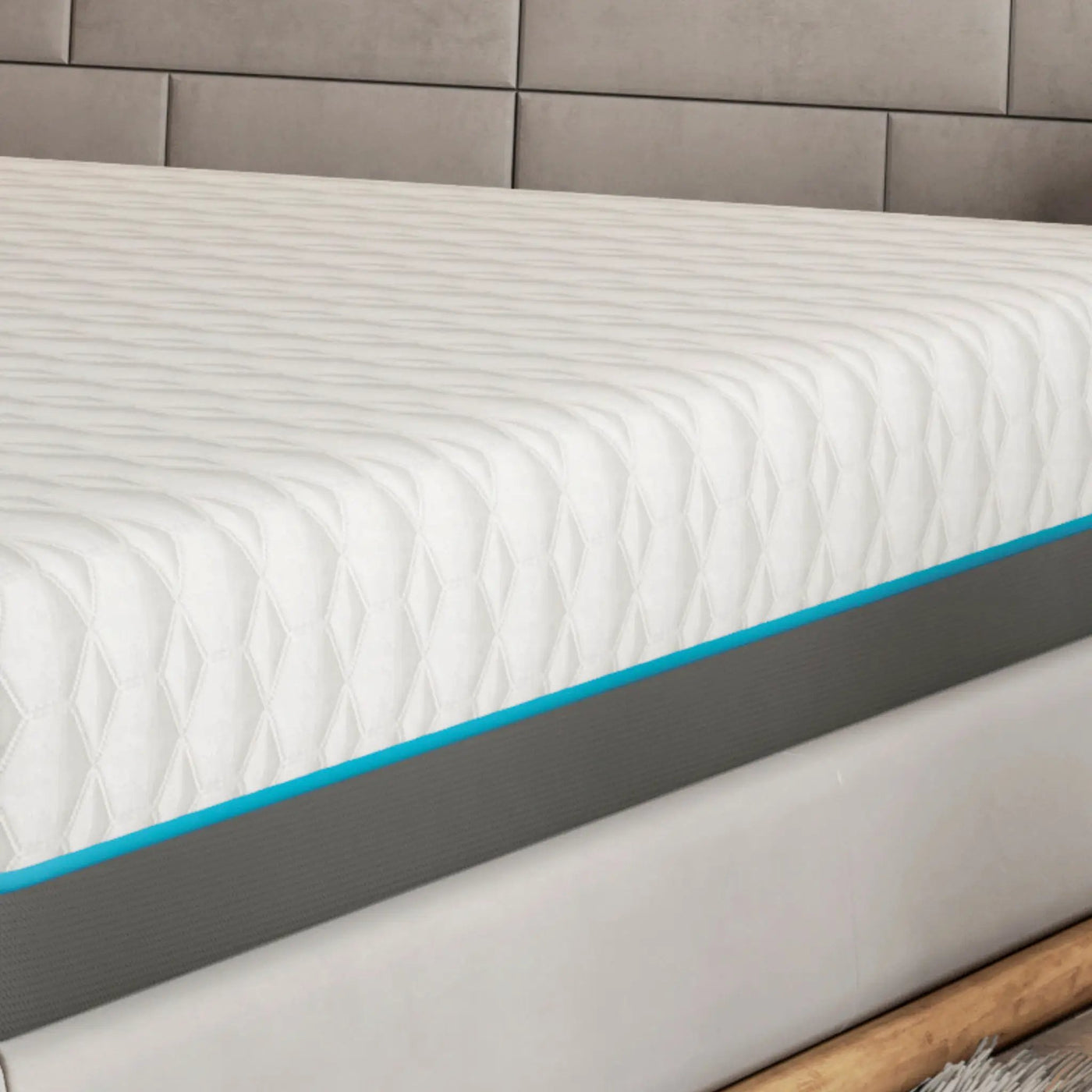 Copper Lux - 12" Soft Memory Foam Mattress With Phase Change Cooling Fabric by HouseOfZazla