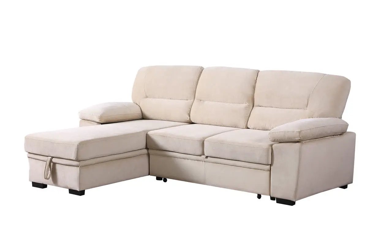 Kipling - Reversible Sleeper Sectional Sofa Chaise by Unique Piece Furniture