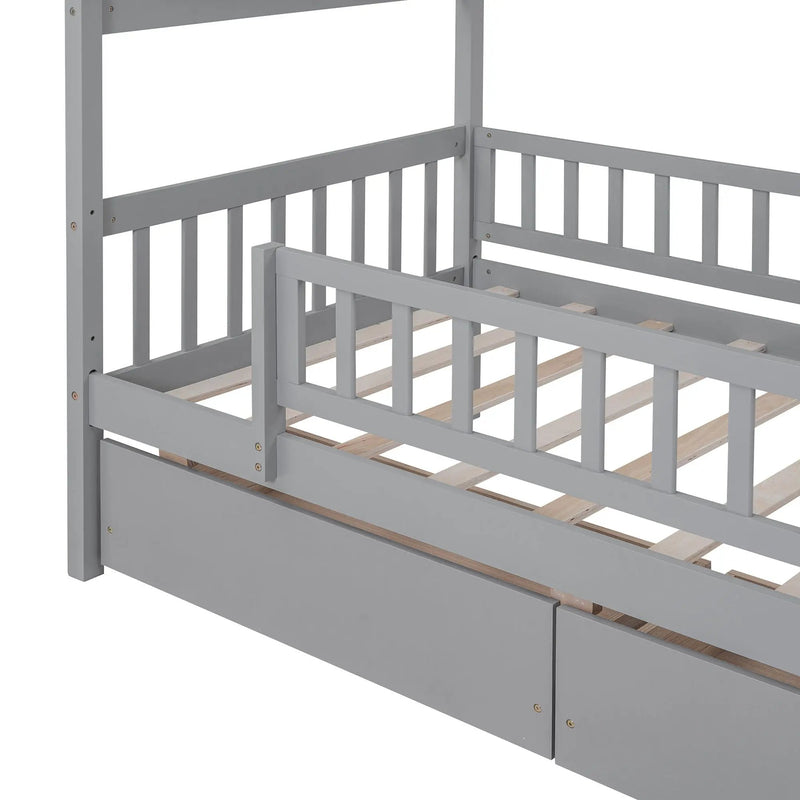 House Bed With 2 Drawers by HouseOfZazla