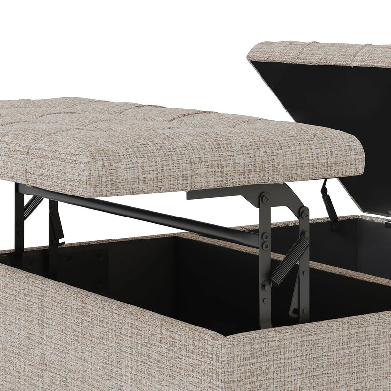 Harrison - Upholstered Coffee Table Storage Ottoman by HouseOfZazla