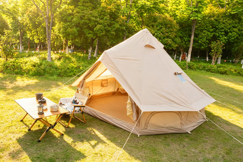 Oxford Bell Tent for Family Camping - Spacious 9.8ft Yurt with Stove Jack by HouseOfZazla