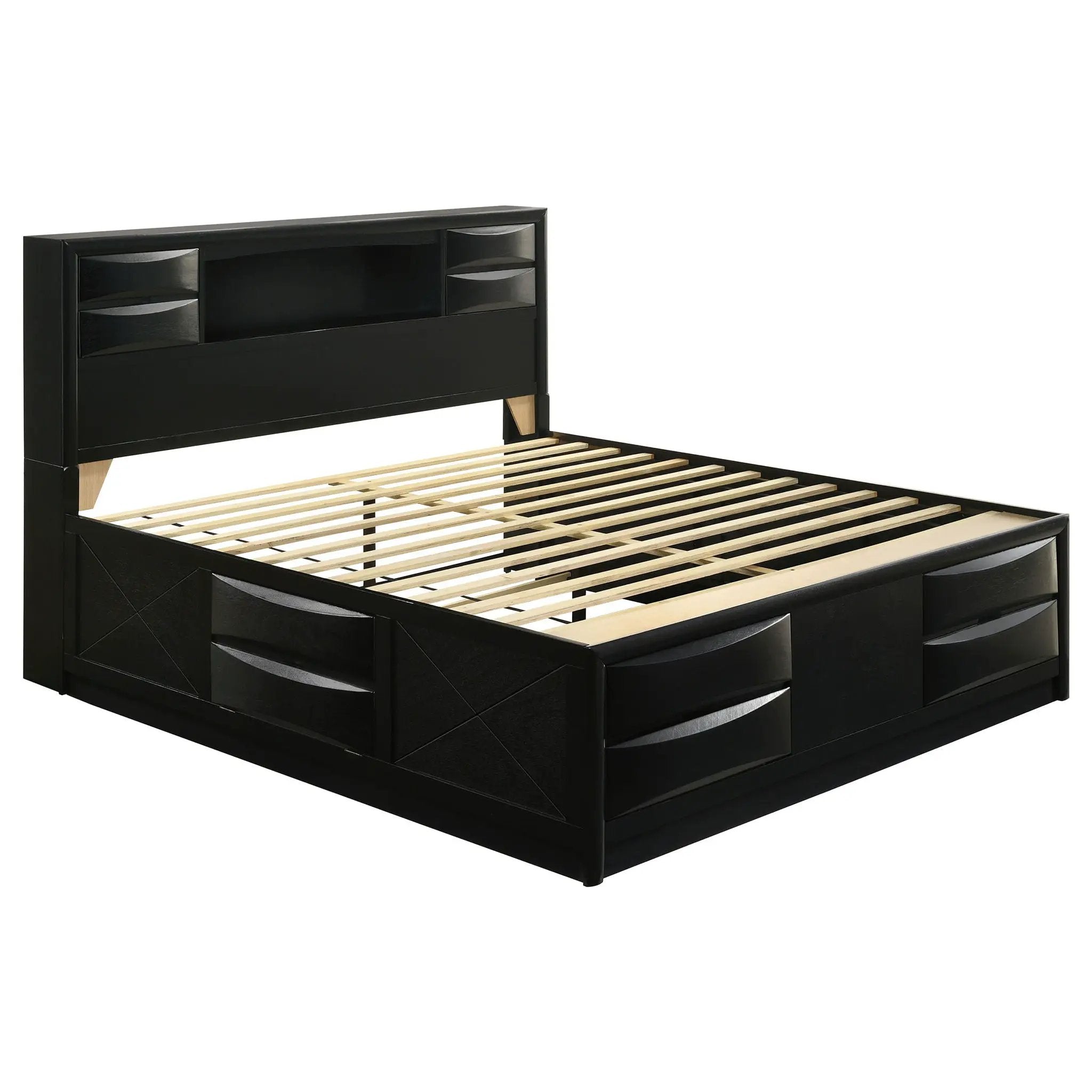 Briana 4-piece Eastern King Bedroom Set Black by Unique Piece Furniture