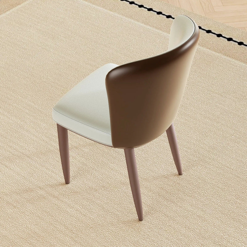Dining Chair With Carbon Steel Legs, Comfortable Seating, (Set of 2) - White by Unique Piece Furniture