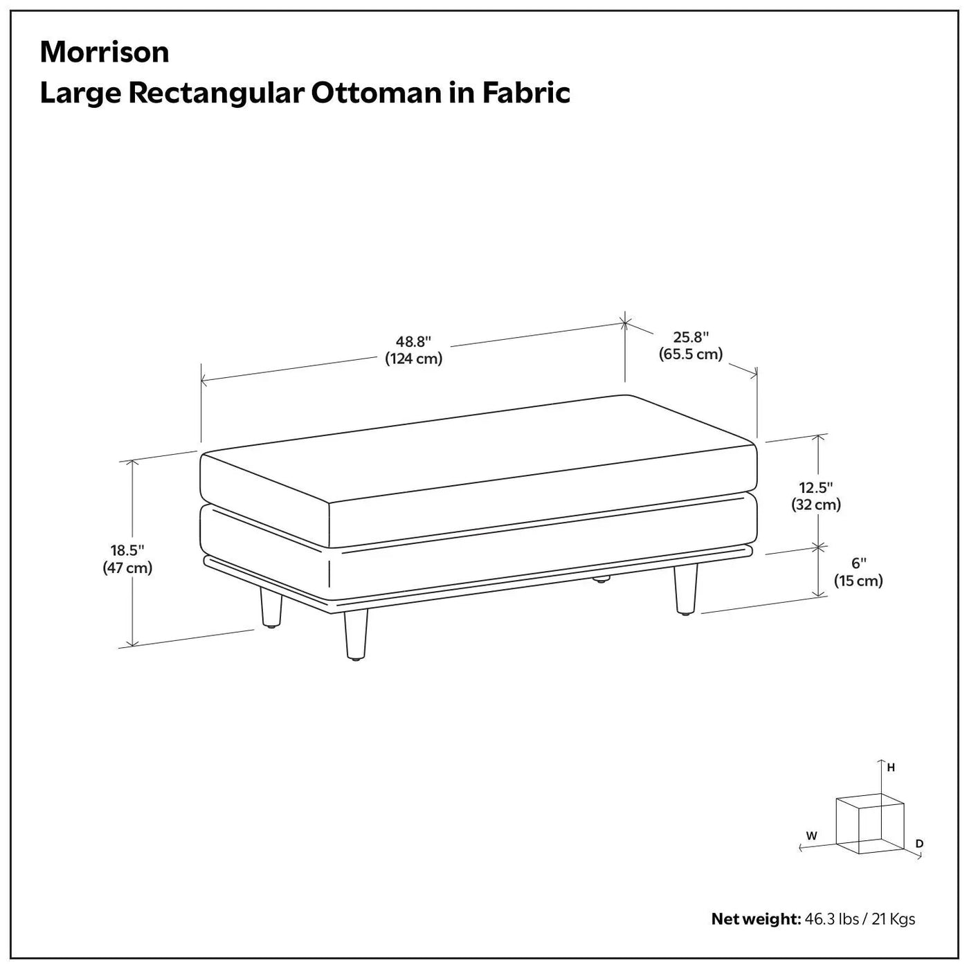 Morrison - Handcrafted Ottoman by Unique Piece Furniture