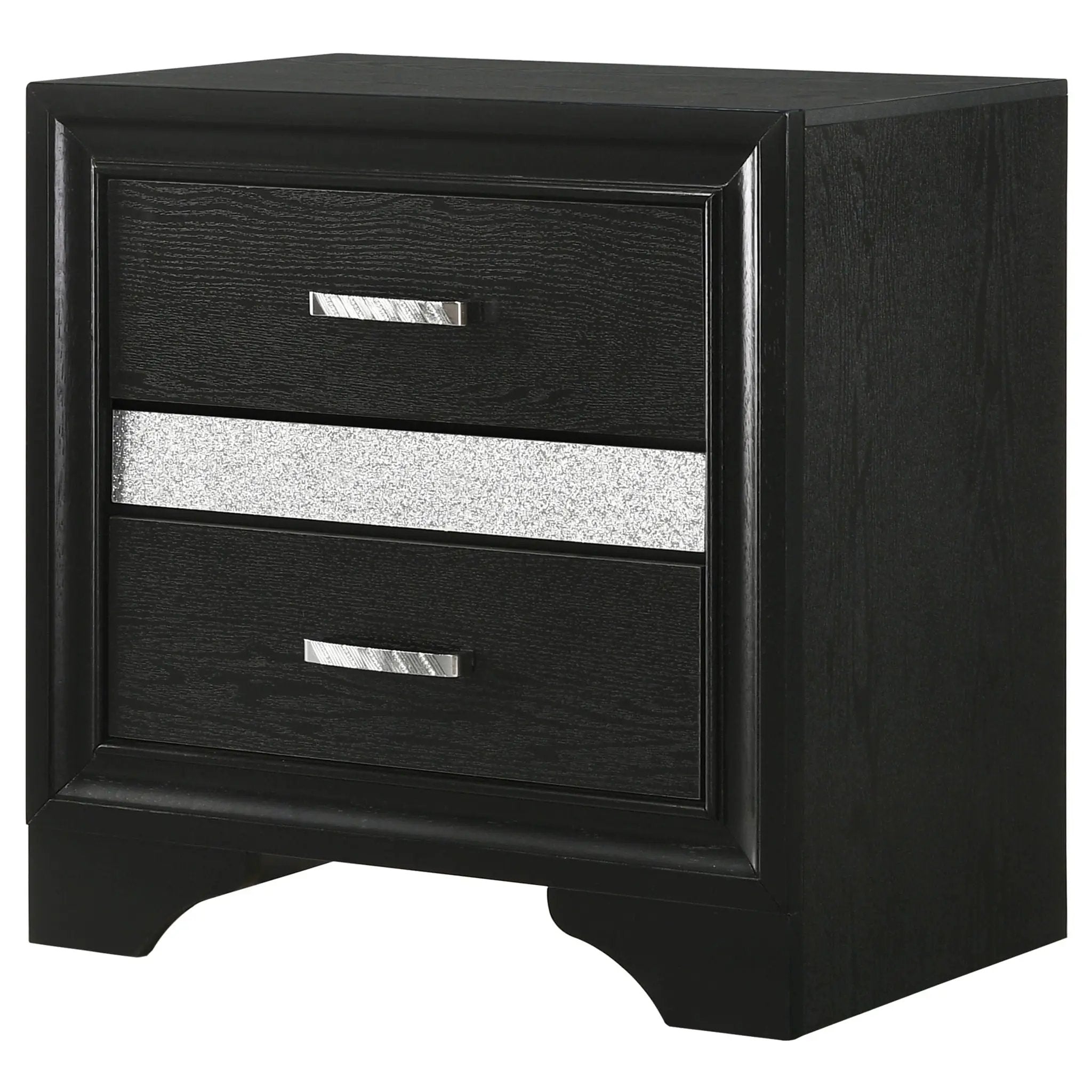 Transitional 2 Drawer Nightstand With Hidden Jewelry Tray by HouseOfZazla