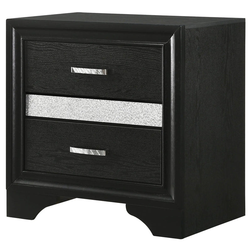 Transitional 2 Drawer Nightstand With Hidden Jewelry Tray by HouseOfZazla
