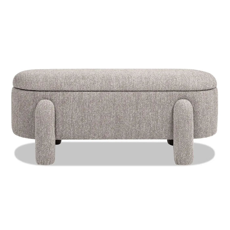 Hugo - Oval Fully Upholstered Storage Bench by Unique Piece Furniture