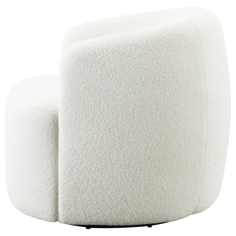 Denae - Upholstered Swivel Chair - Ivory by HouseOfZazla