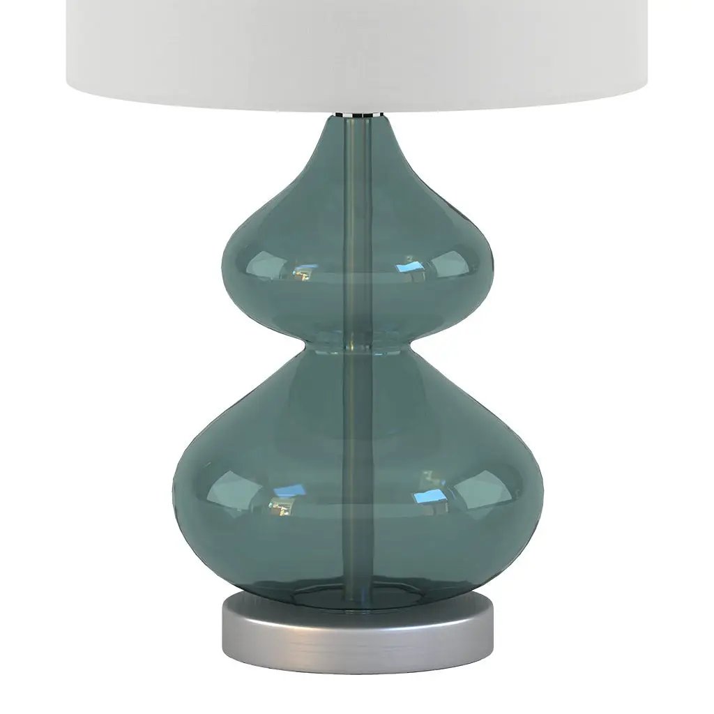 Ellipse Curved Glass Table Lamp, Set of 2 by HouseOfZazla