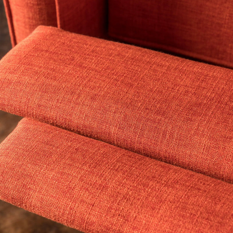 Mid-Century Modern Recliner With Button Tufted Waffle Stitch by Unique Piece Furniture
