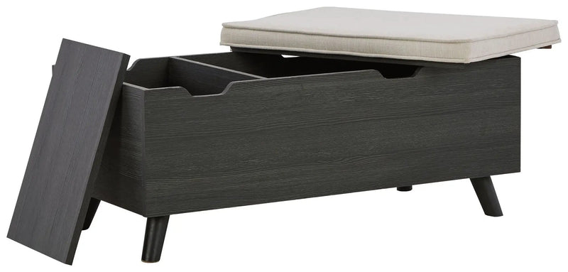 Yarlow - Storage Bench - Dark Gray by Unique Piece Furniture
