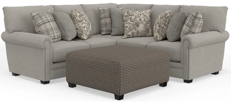 Livingston - Sectional With Comfort Coil Seating, 40" Cocktail Ottoman And Accent Pillows Included by Unique Piece Furniture
