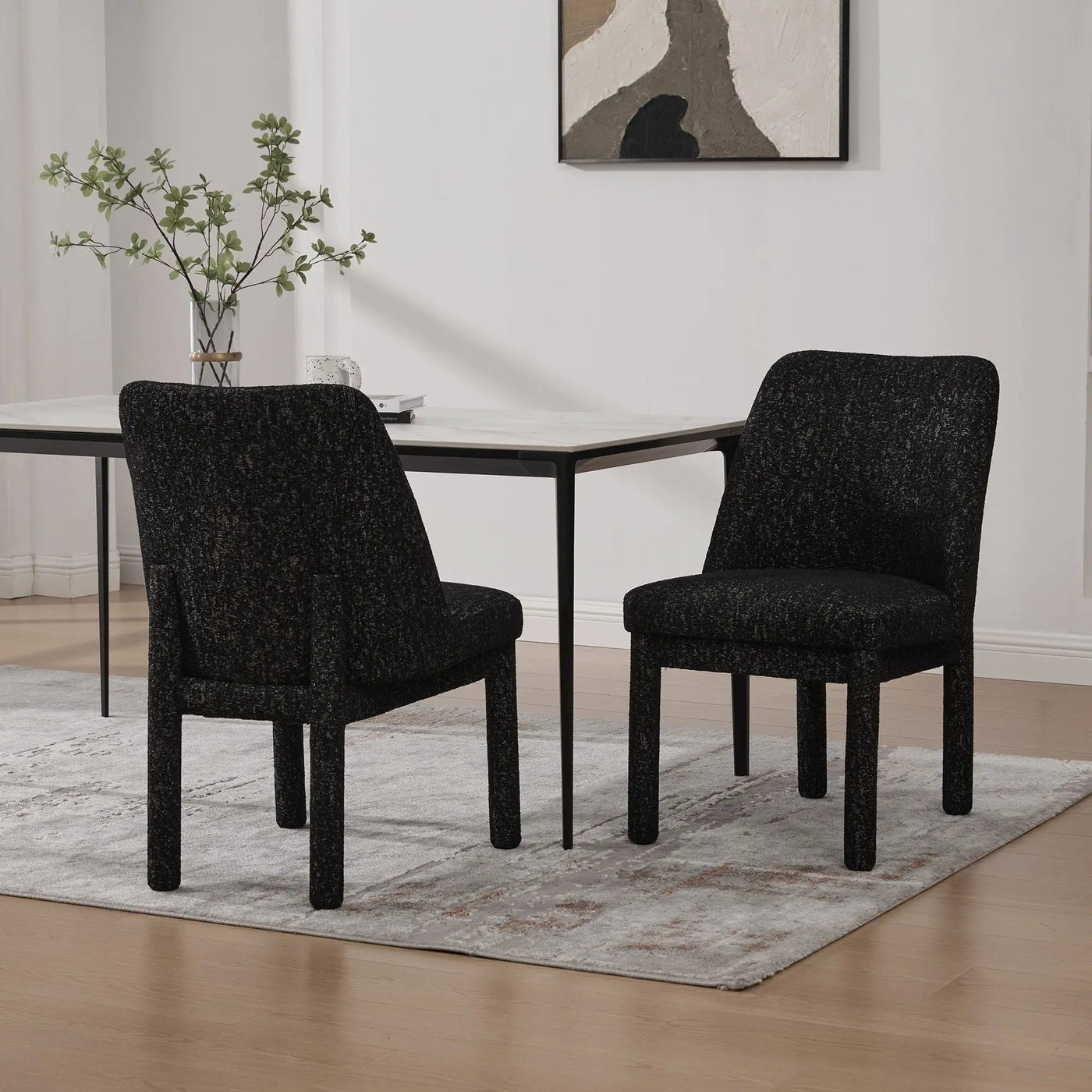 Wide Minimalist Dining Chair by HouseOfZazla