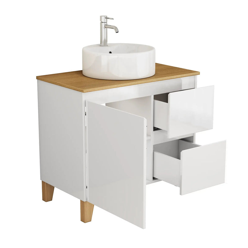 31.5-Inch Modern Bathroom Vanity with Sink Combo by HouseOfZazla