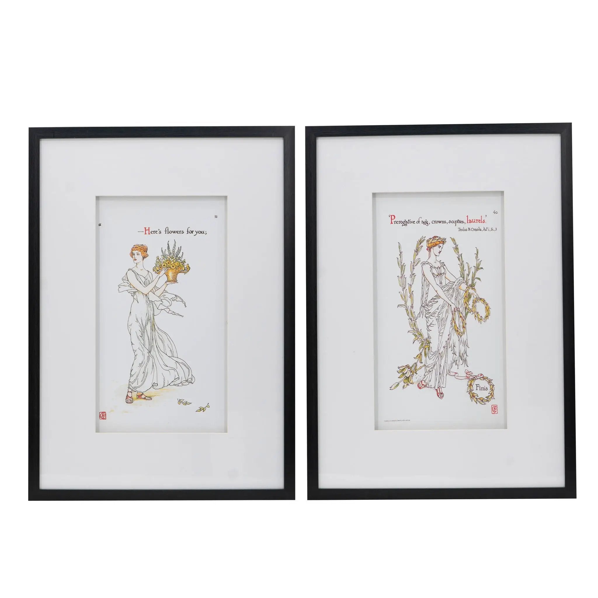 Wall Arts (Set of 2) - Black White