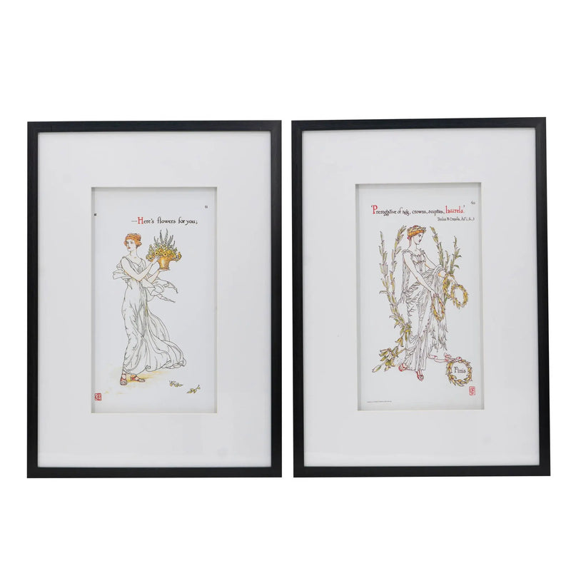 Wall Arts (Set of 2) - Black White