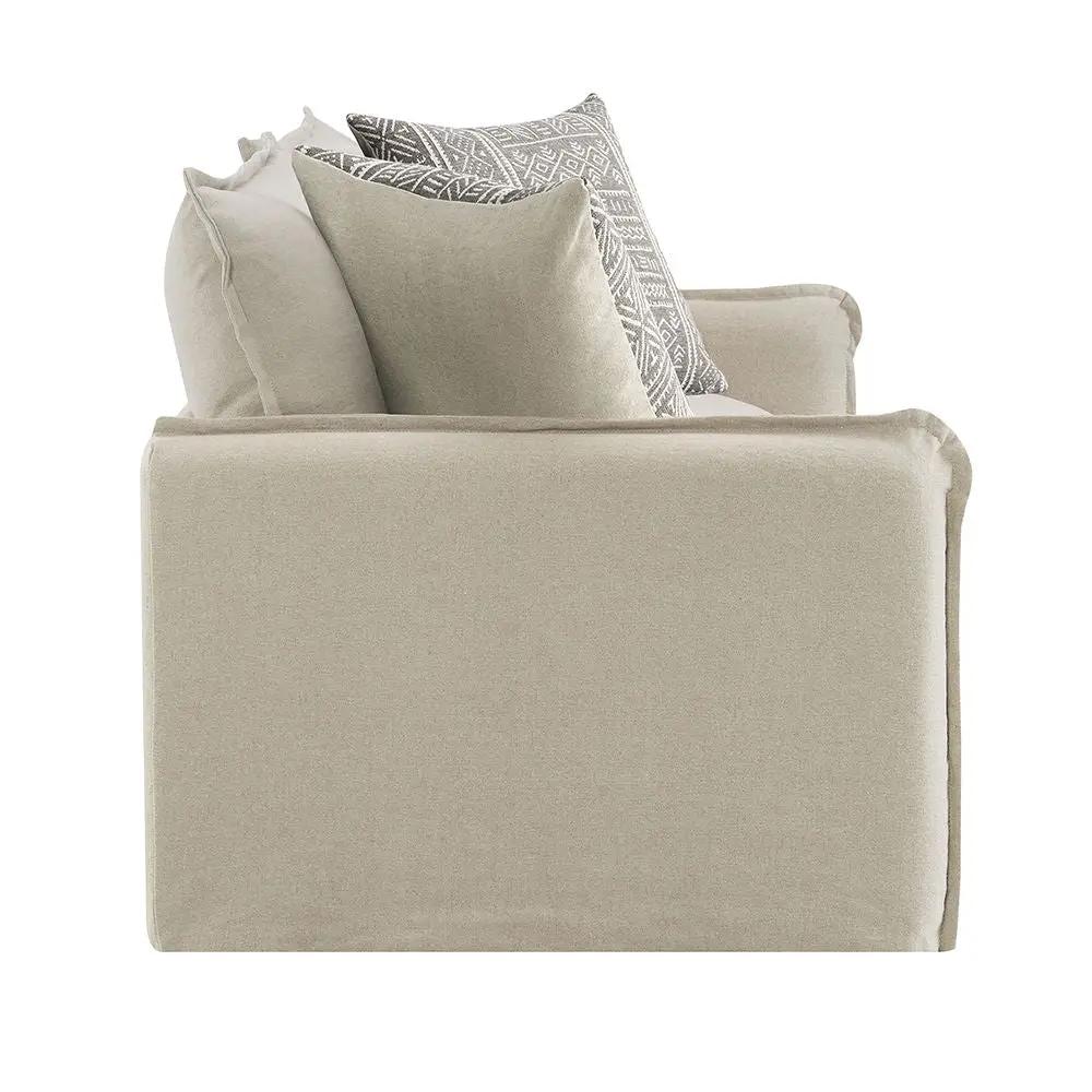 Upendo - Sofa With 2 Pillows - Beige Linen by Unique Piece Furniture