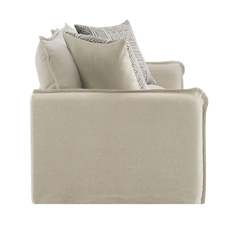 Upendo - Sofa With 2 Pillows - Beige Linen by Unique Piece Furniture