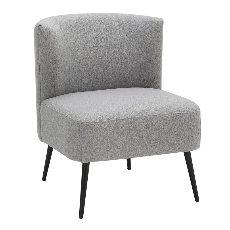 Fran - Contemporary Slipper Chair - Black / Light Gray by Unique Piece Furniture