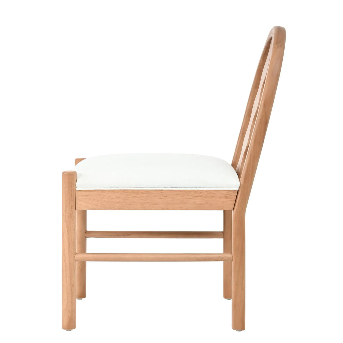 7-Piece Dining Table Set, 70" Solid Rubber Wood Dining Table with 6 Wave Back Dining Chairs by HouseOfZazla